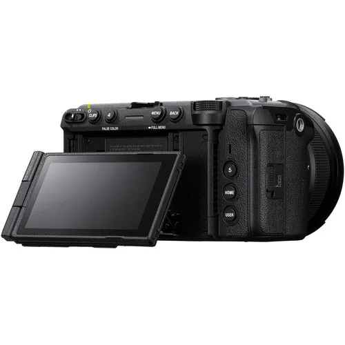 Sony FX5 vista traseira lateral com tela articulada