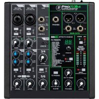 Mackie ProFX6v3 Míxer de áudio 6 canais USB com amplificador e efeitos inclusos.