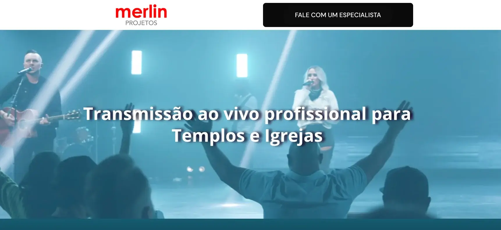 Transmissão ao vivo para igrejas